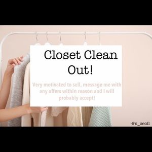 ✨CLOSET CLEAN OUT✨